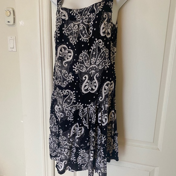 Lola P. Black midi sleeveless dress Size L - Picture 2 of 6